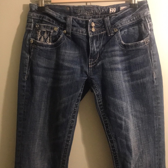 |Miss Me| Embellished Boot Cut Jeans Size 27 - Picture 6 of 8